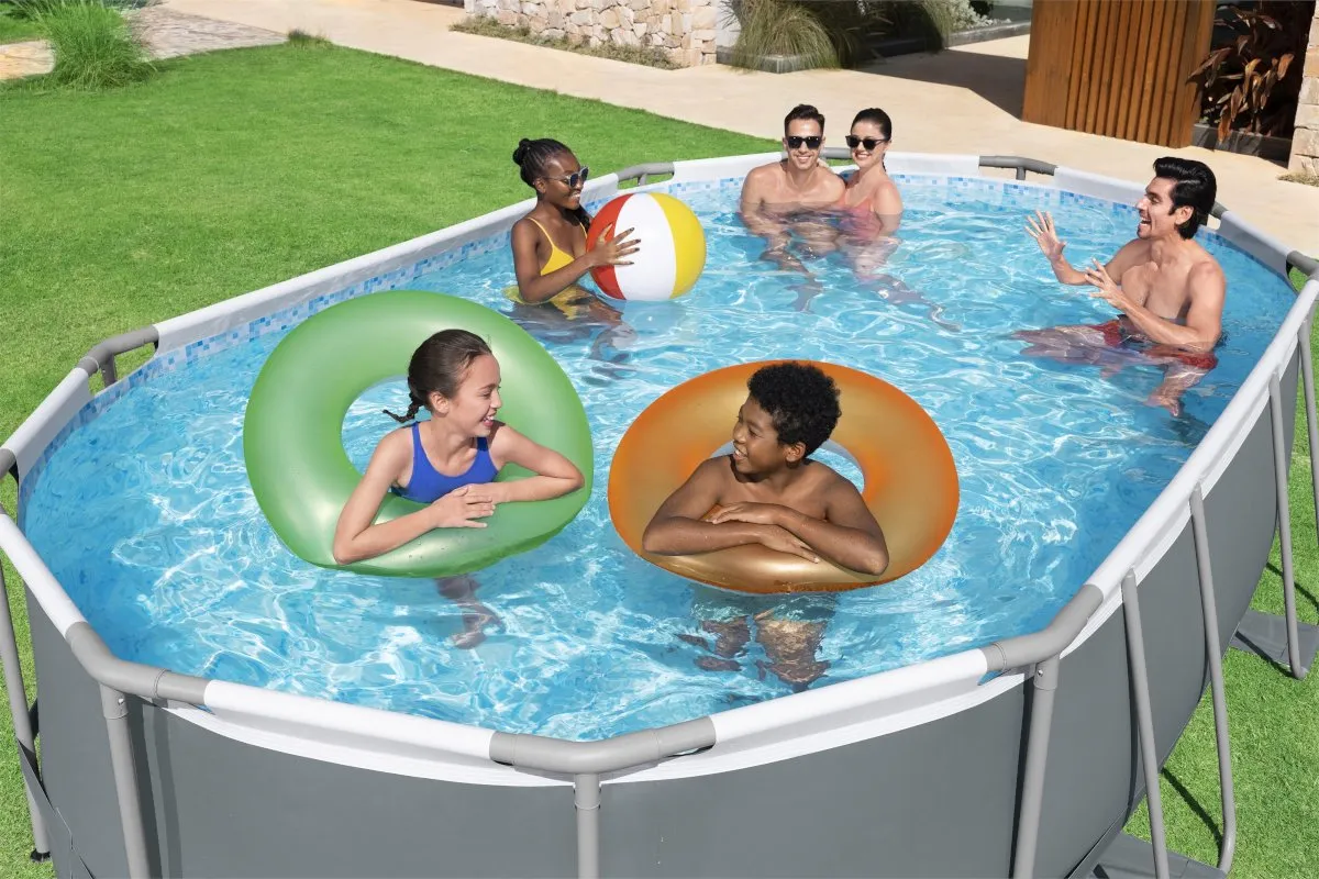 Bestway 56448 Bovengronds Zwembadset 4,88x3,05m - 10.95m³ - Blauw/Grijs - afbeelding 4 van 6