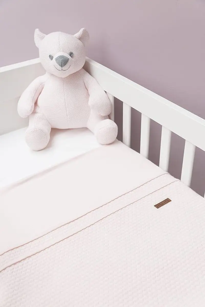 Baby's Only Gebreid Dekbedovertrek Ledikant 100x135cm - Grijs