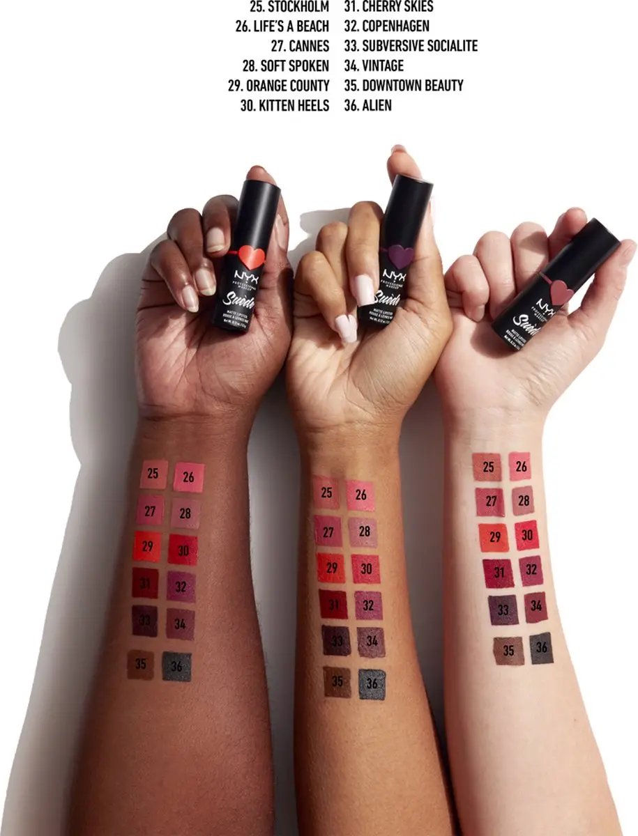 NYX Professional Makeup Suede Matte Lipstick Brunch Me - Doom