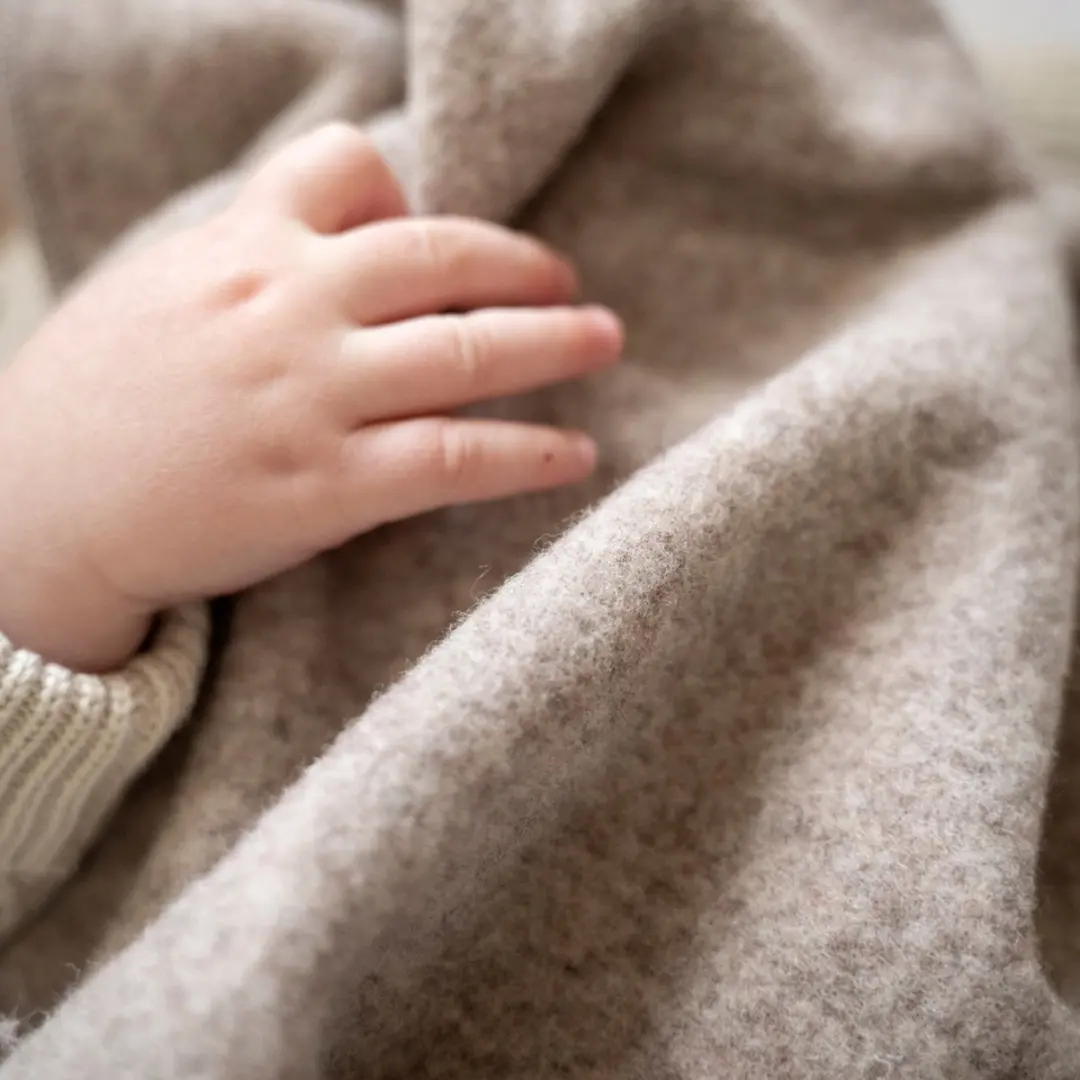 Baby's Only Merino Fine Meadow Ledikantdeken 100x135cm - Sand