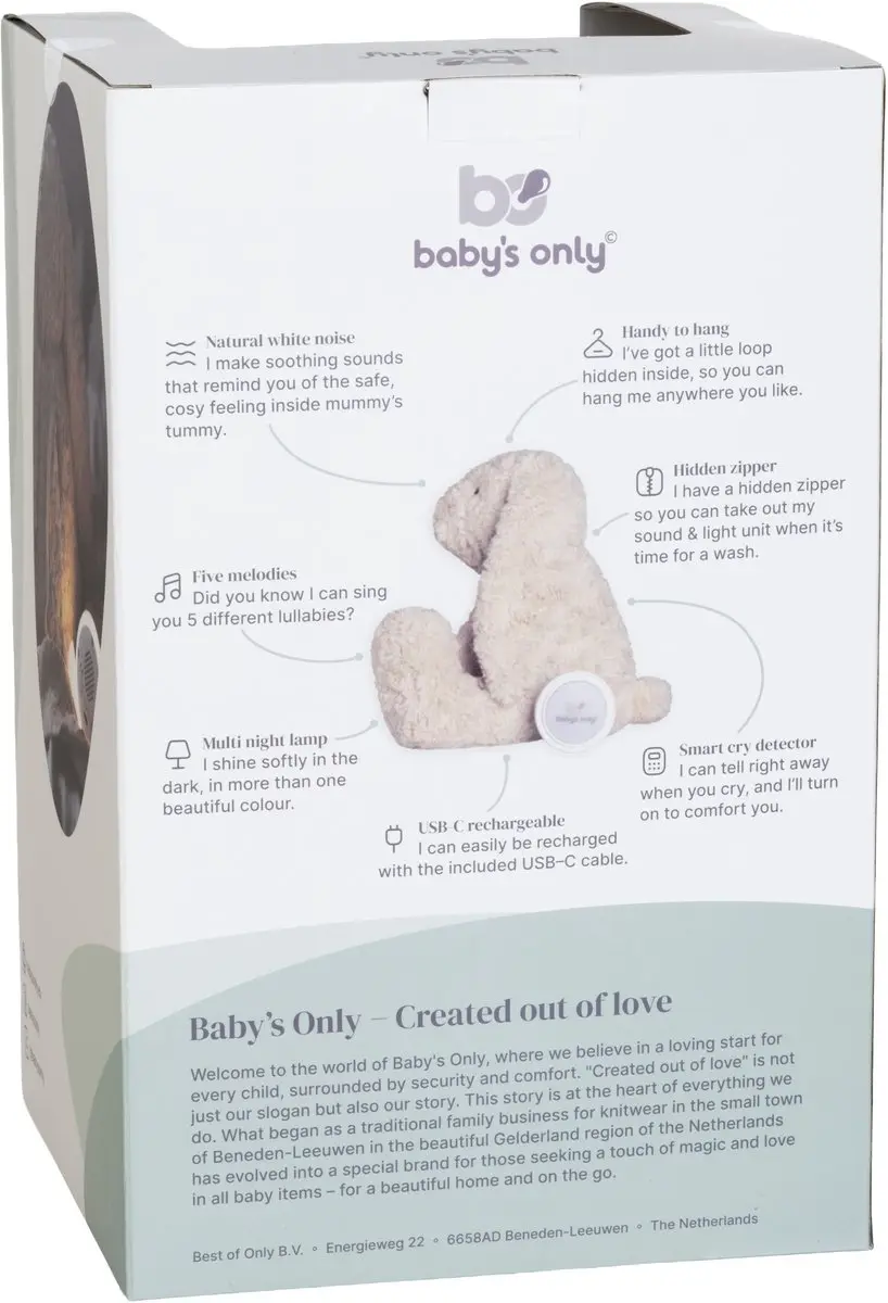 Baby's Only Bibi Knuffelkonijn Slaaptrainer - Warm Linen