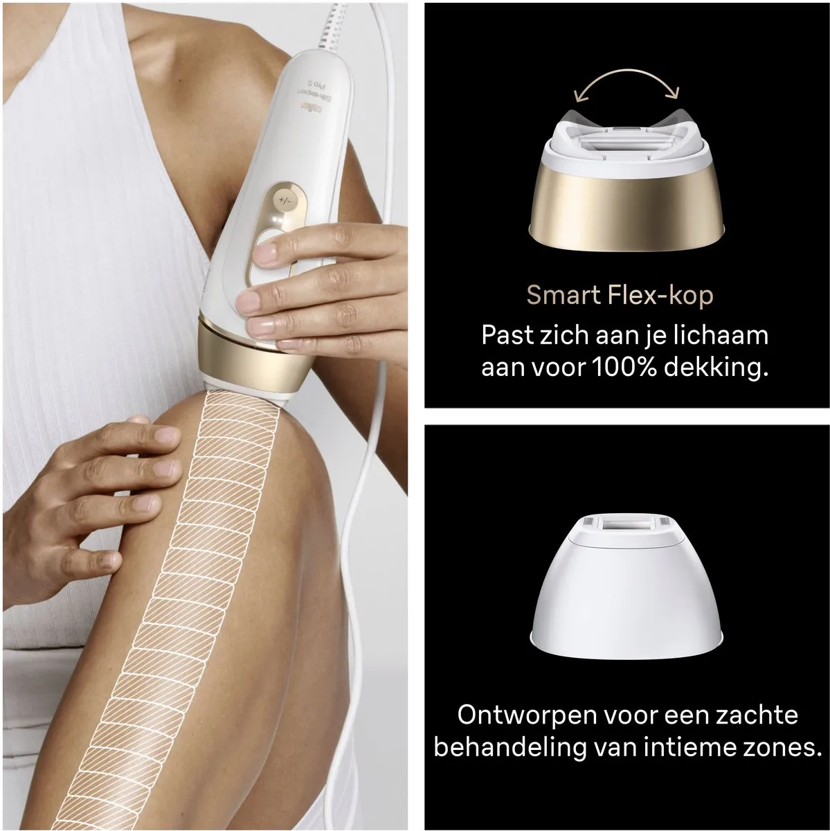 Braun Silk·expert Pro 5 PL5221 IPL Ontharingsapparaat - 400.000 Flitsen - Wit
