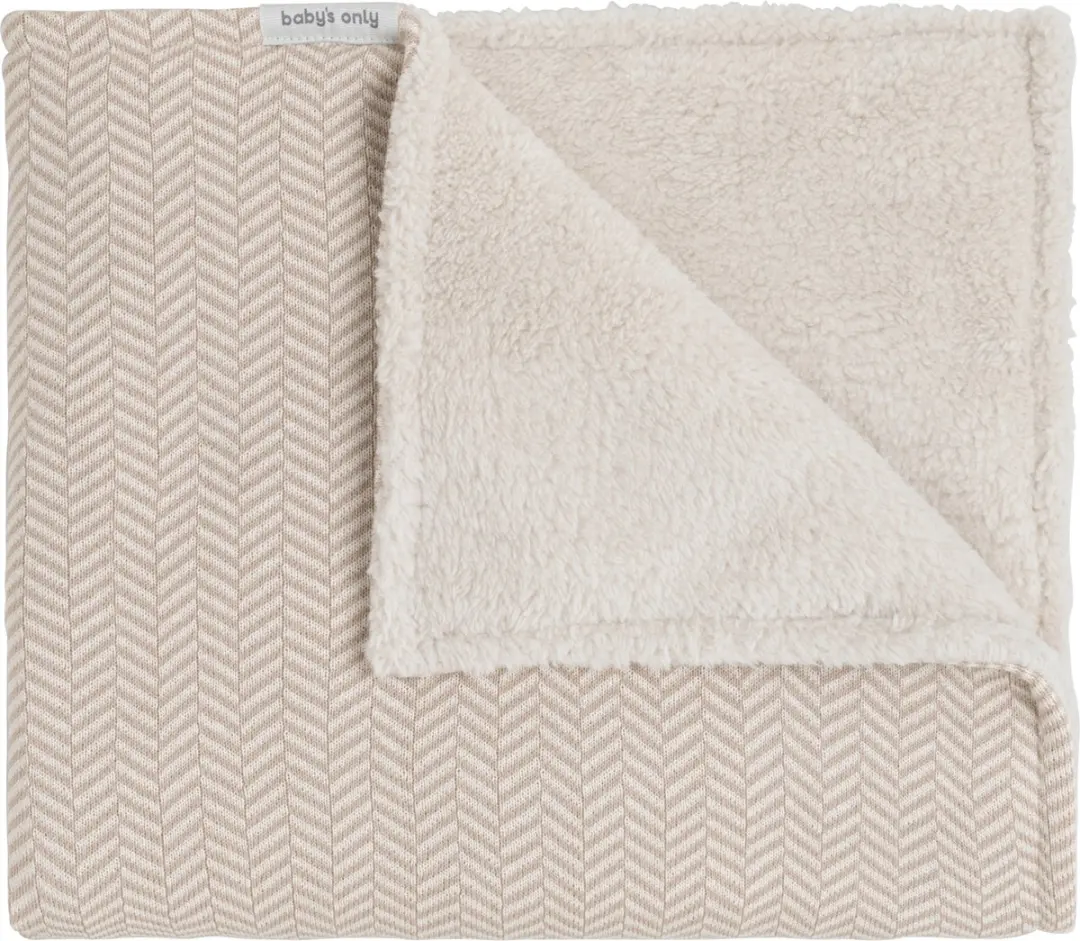 Baby's Only Ledikantdeken teddy Dawn Beige/Ecru 100x135cm