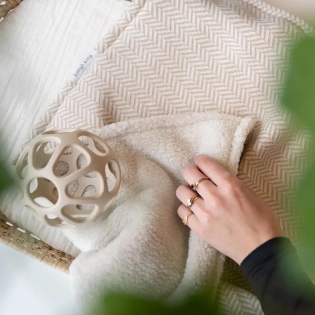 Baby's Only Ledikantdeken teddy Dawn Beige/Ecru 100x135cm
