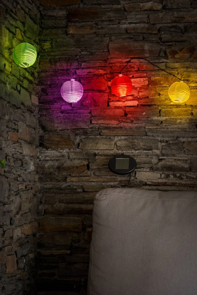 Eglo Solar Lichtsnoer Buiten 430cm - 10 LED - Bonte kleuren