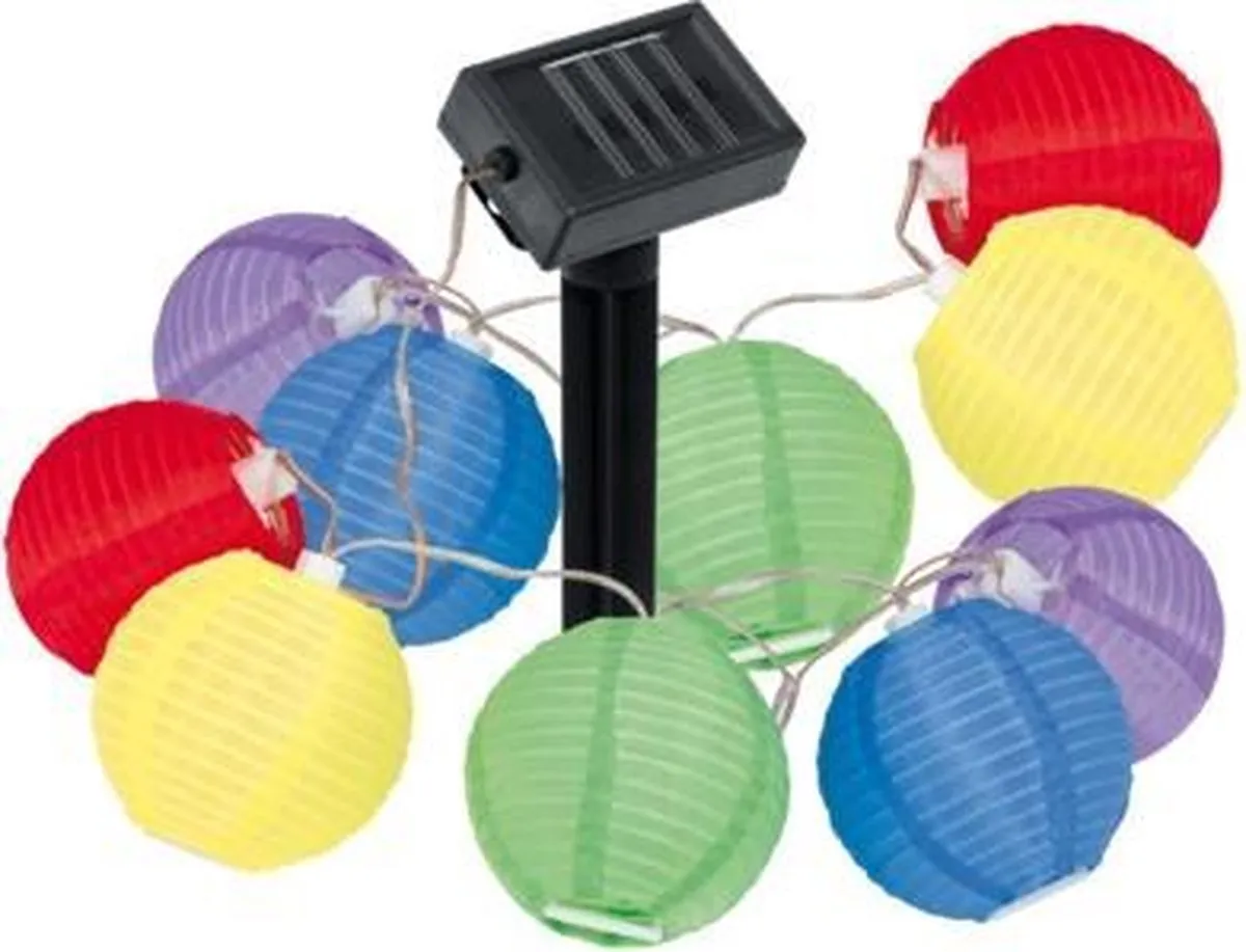 Eglo Solar Lichtsnoer Buiten 430cm - 10 LED - Bonte kleuren