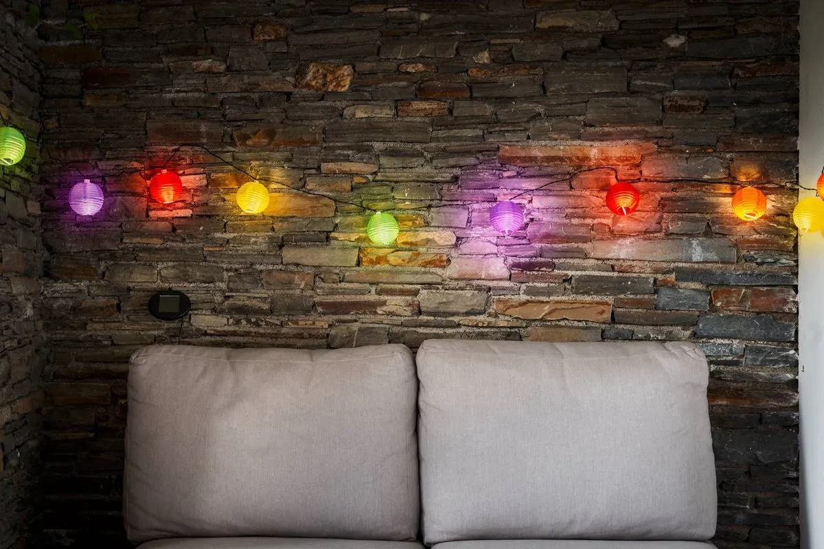 Eglo Solar Lichtsnoer Buiten 430cm - 10 LED - Bonte kleuren