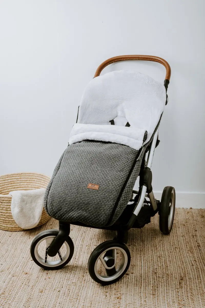 Baby's Only Voetenzak Buggy Robust - Antraciet - 3-puntsgordel