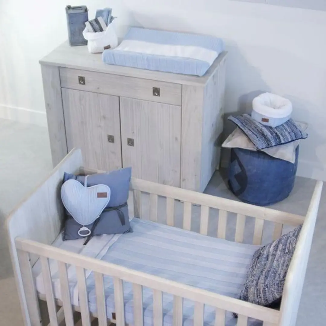 Baby's Only Gebreide Ledikantdeken Robust Rib - 100x135cm - Oud roze