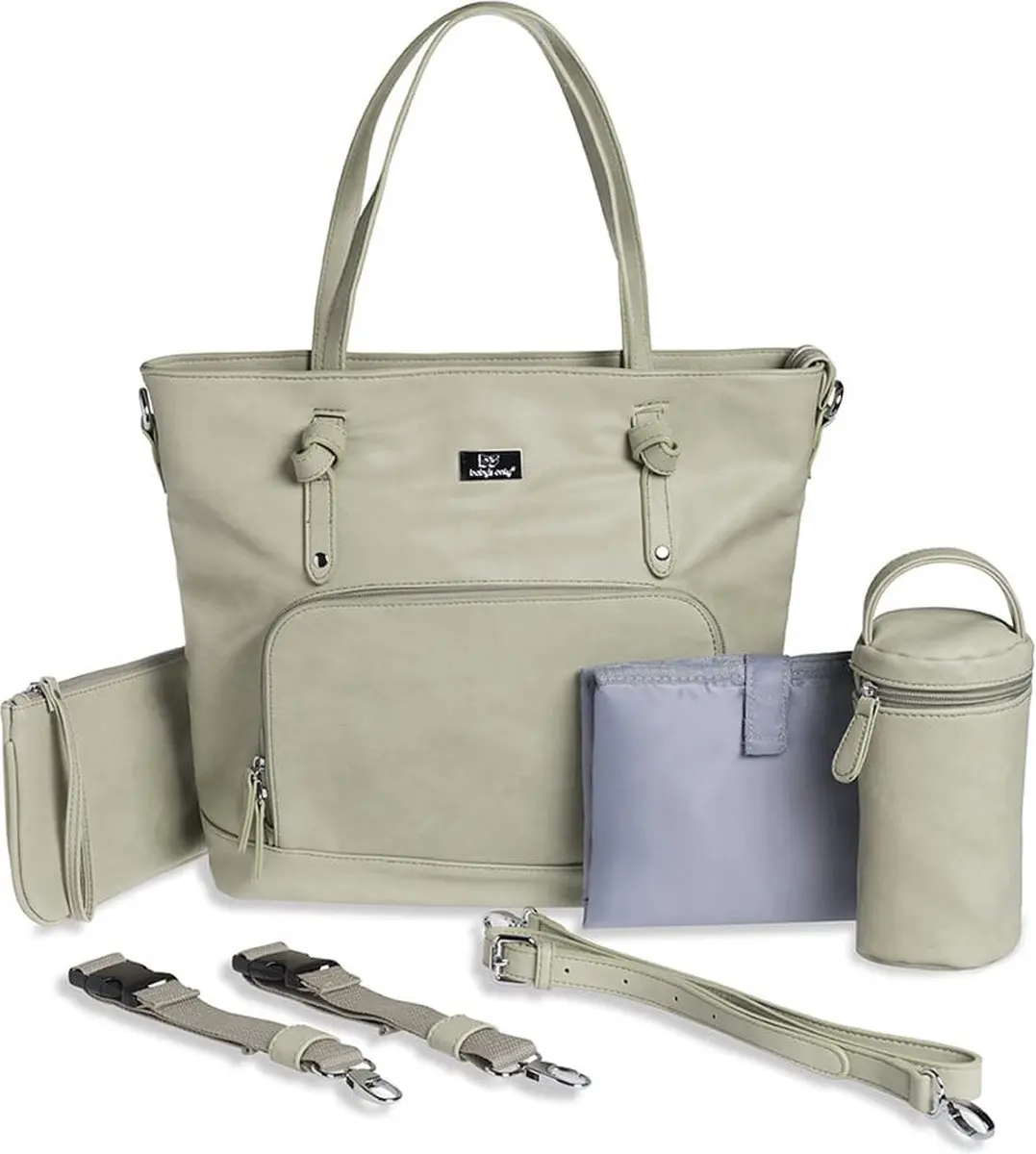 Baby's Only Baby Verzorgingstas Olive - Inclusief verschoonmatje & thermische flessenhouder
