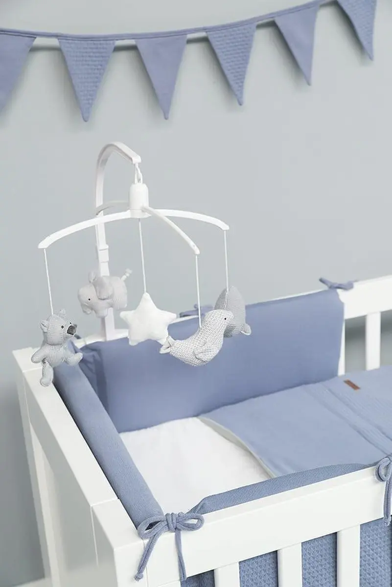 Baby's Only Gebreide Bedomranding Cloud Classic Roze 180x40cm