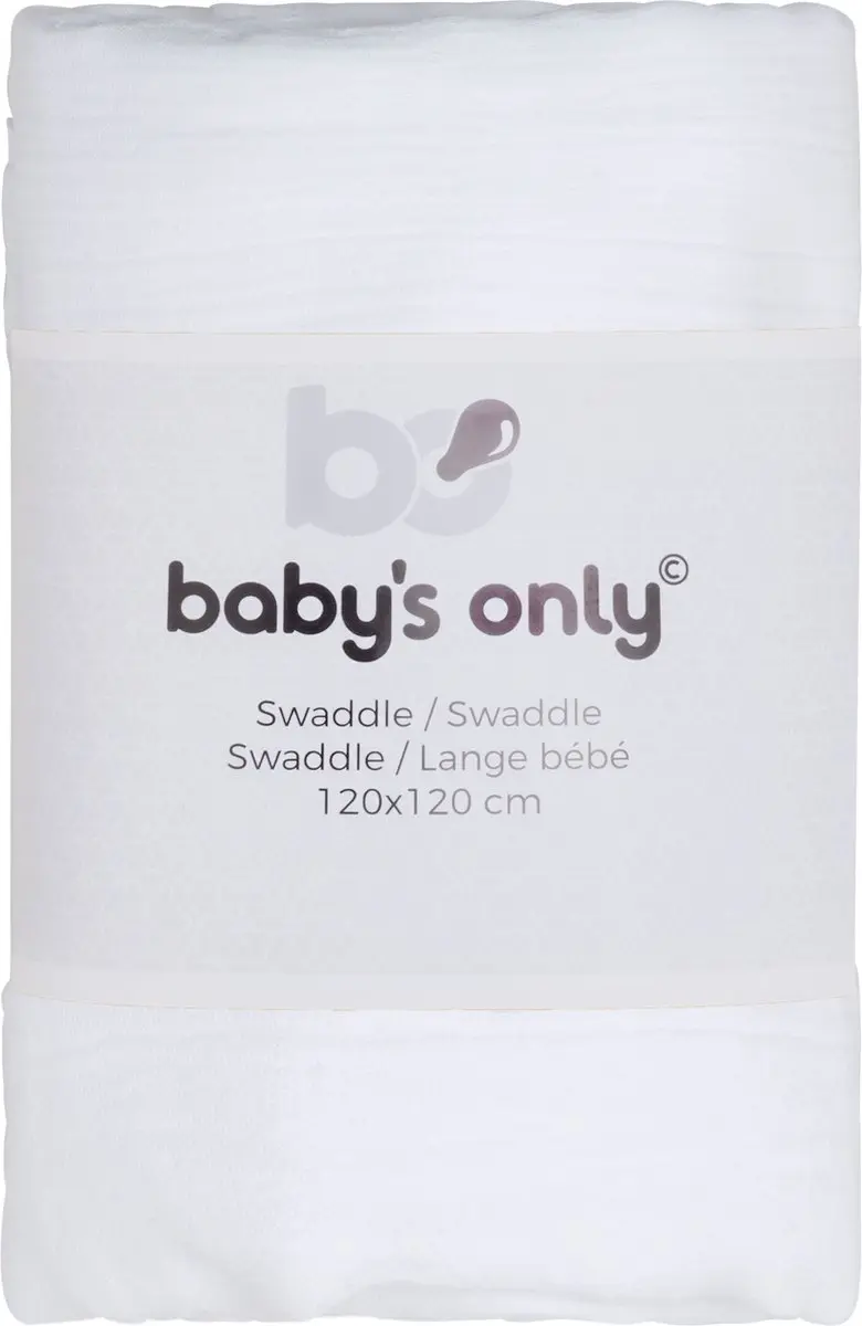 Baby's Only Inbakerdoek Breeze - 120x120cm - 100% Katoen - Wit