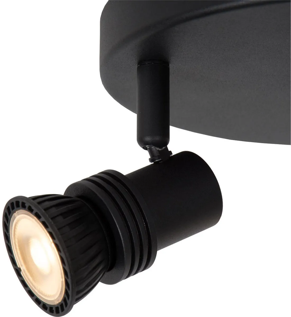 Lucide KIANTI Plafondspot Ø21cm 3xGU10 - Zwart