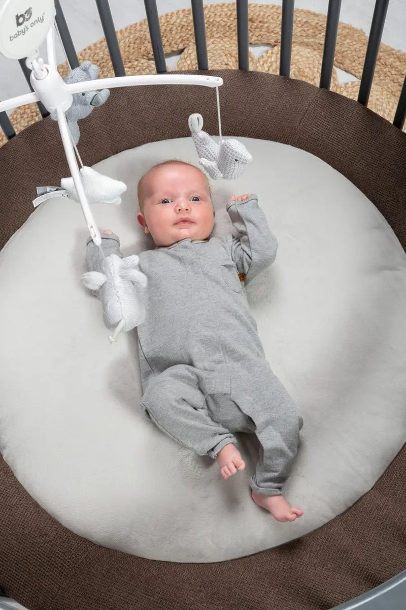 Baby's Only Gebreid Boxkleed Classic Cacao Ø90cm - Extra dik