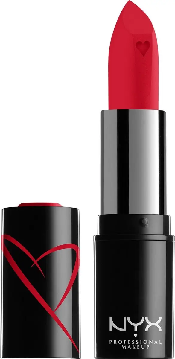 NYX Shout Loud Satin Lipstick Red Haute - 3,5 g