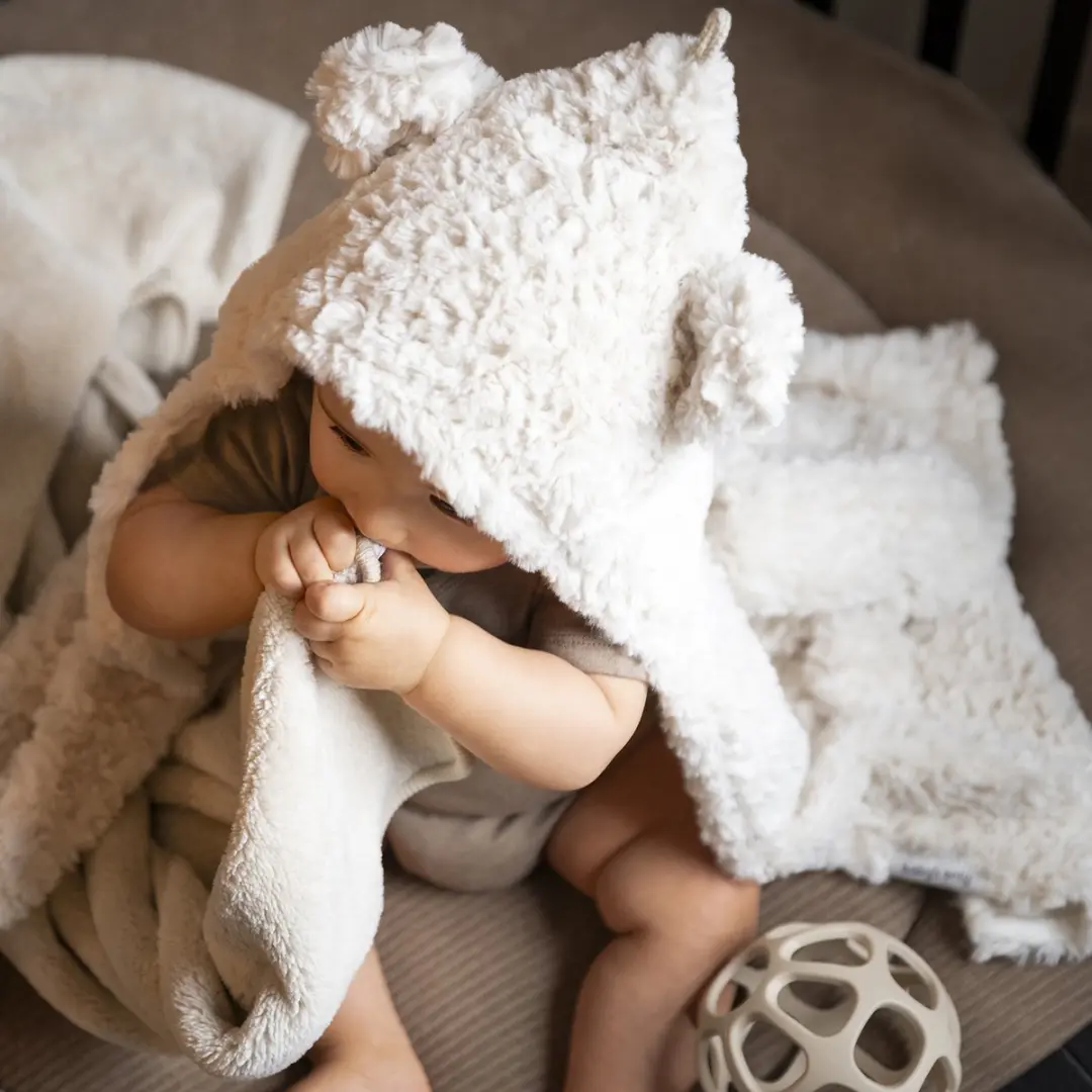 Baby's Only Wikkeldeken Snow Wolwit 75x75cm