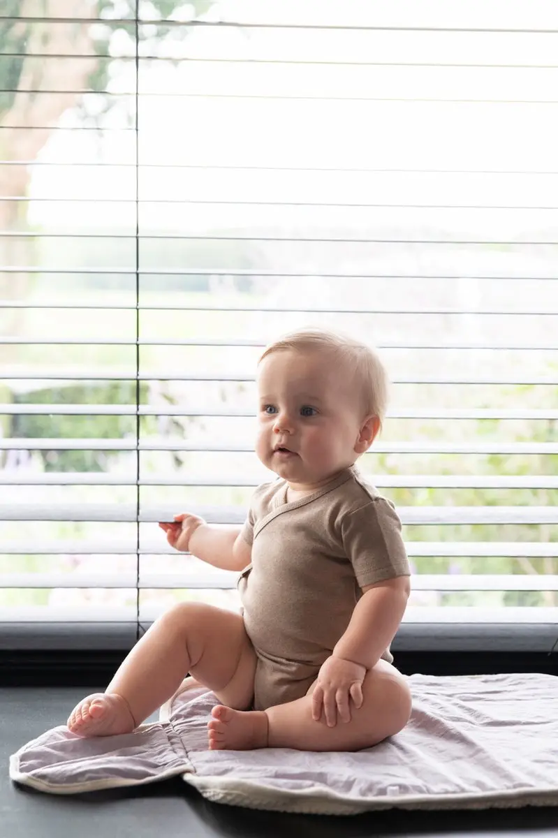 Baby's Only Gebreid Verschoonmatje Sky - Oud Roze