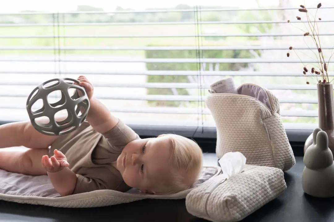 Baby's Only Gebreid Verschoonmatje Sky - Oud Roze