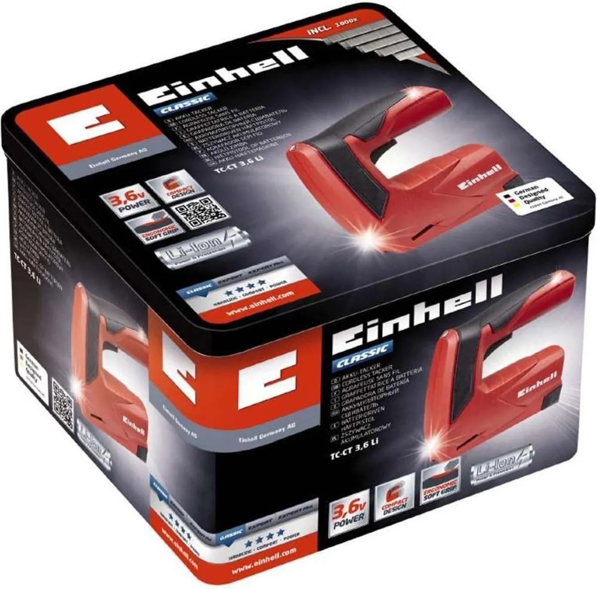 Einhell TC-CT 3,6 Li Accutacker 1300mAh - 30 Schoten/Min - 1000 Nietjes