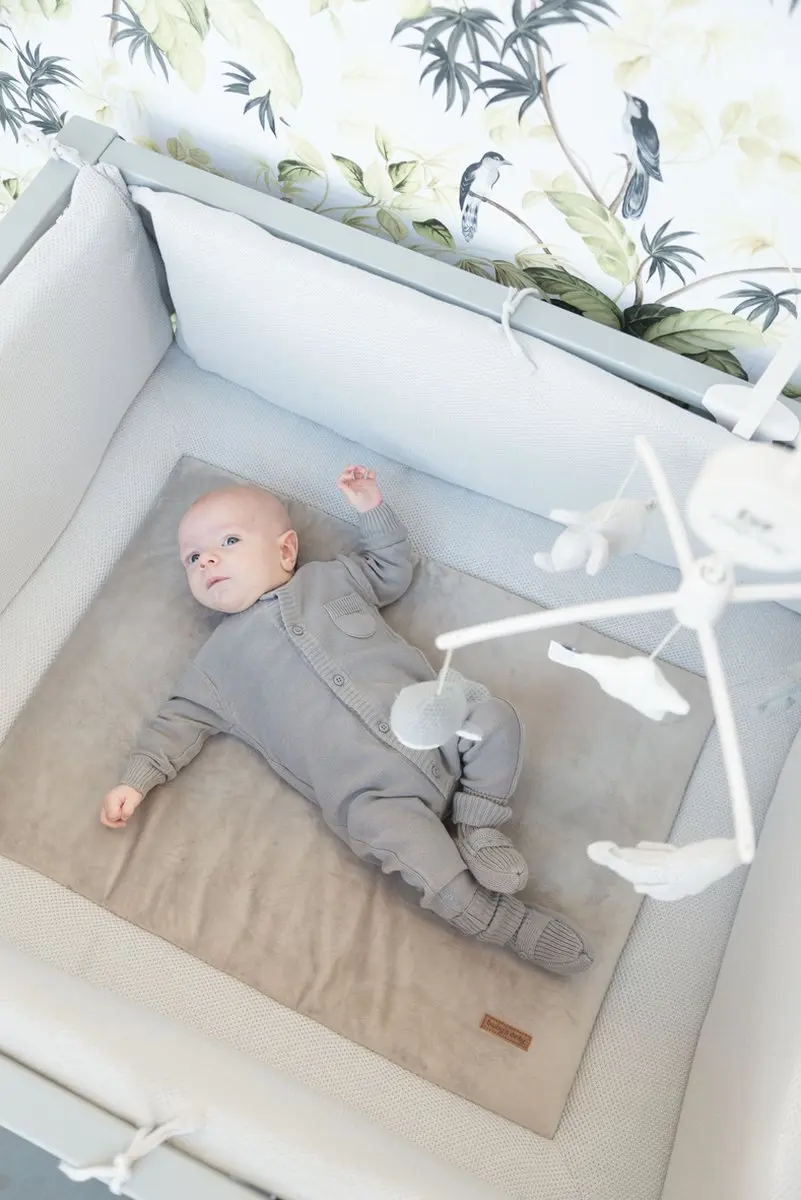 Baby's Only Gebreid Boxkleed Classic Zilvergrijs 75x95cm