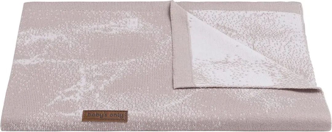 Baby's Only Gebreide Wiegdeken Marble - 70x95cm - Oud/Classic Roze