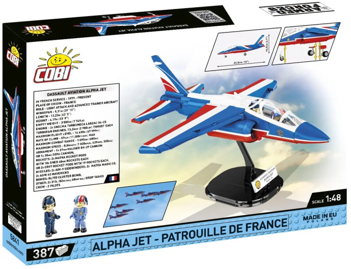 Cobi Alpha Jet Patrouille de France 388 Stukken - COBI-5841