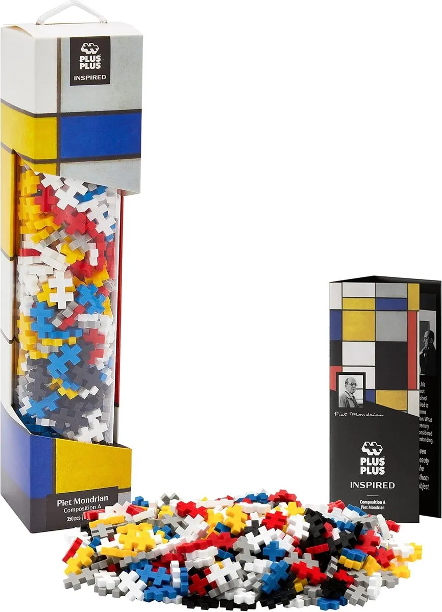 Plus-Plus Inspired Mondriaan Compositie A 350 Bouwstenen