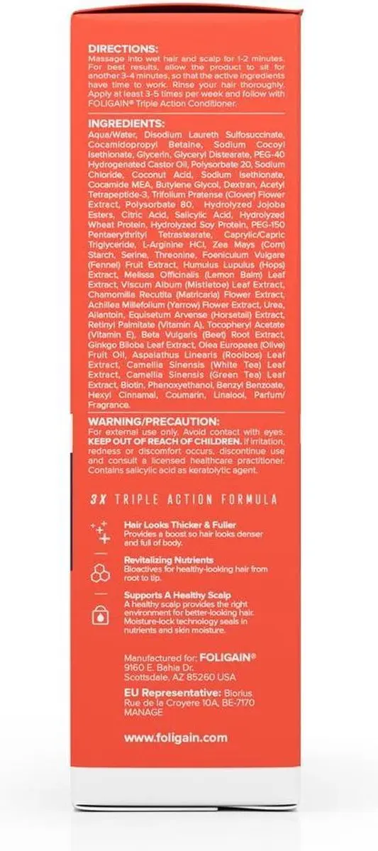 Foligain Anti-Haaruitval Shampoo Mannen 236ml