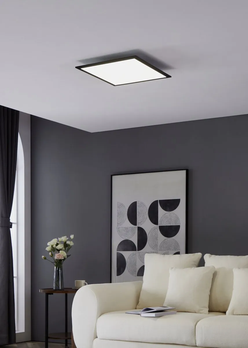 Eglo Salobrena 1 Plafondlamp 45cm - Zwart/Wit