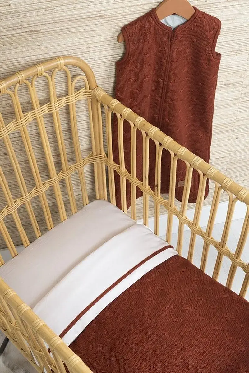 Baby's Only Wieglaken gebreide bies 80x100cm - Egyptisch katoen