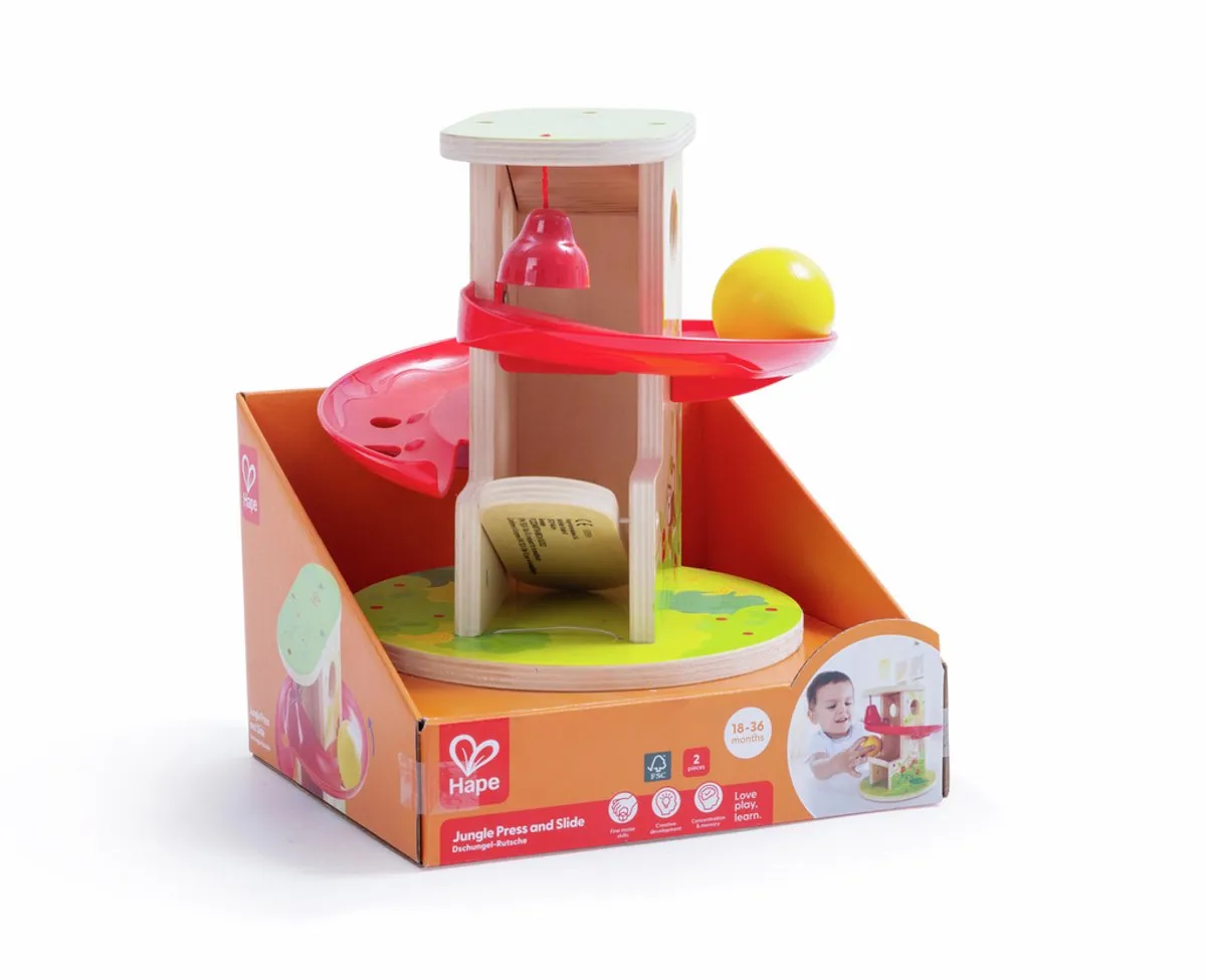 Hape Jungle Pers en Glijbaan E0508 - 2 Stuks - Multicolor