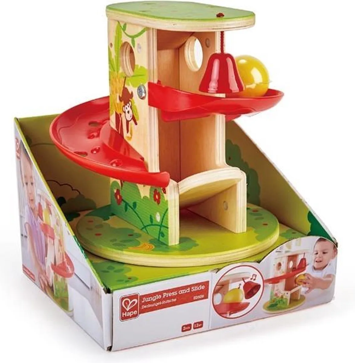 Hape Jungle Pers en Glijbaan E0508 - 2 Stuks - Multicolor