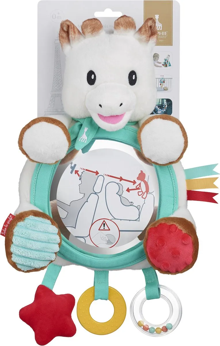 Sophie de Giraf Activiteitenspiegel - Knuffel - 30x28x9cm - afbeelding 6 van 6