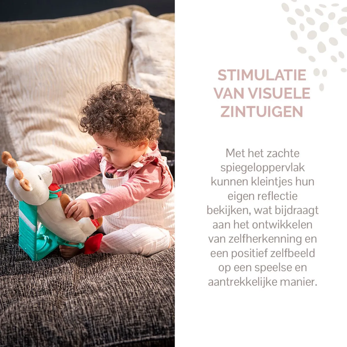Sophie de Giraf Activiteitenspiegel - Knuffel - 30x28x9cm