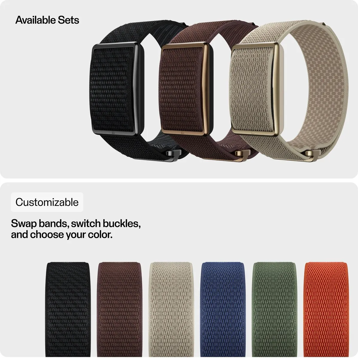 Polar Loop SoftWeave Horlogeband OCEAN BLUE - S/M & M/L
