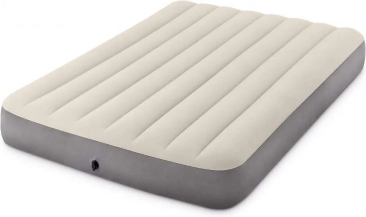 Intex Deluxe GKD Luchtbed Twijfelaar 191x137x25cm - Beige - afbeelding 6 van 6