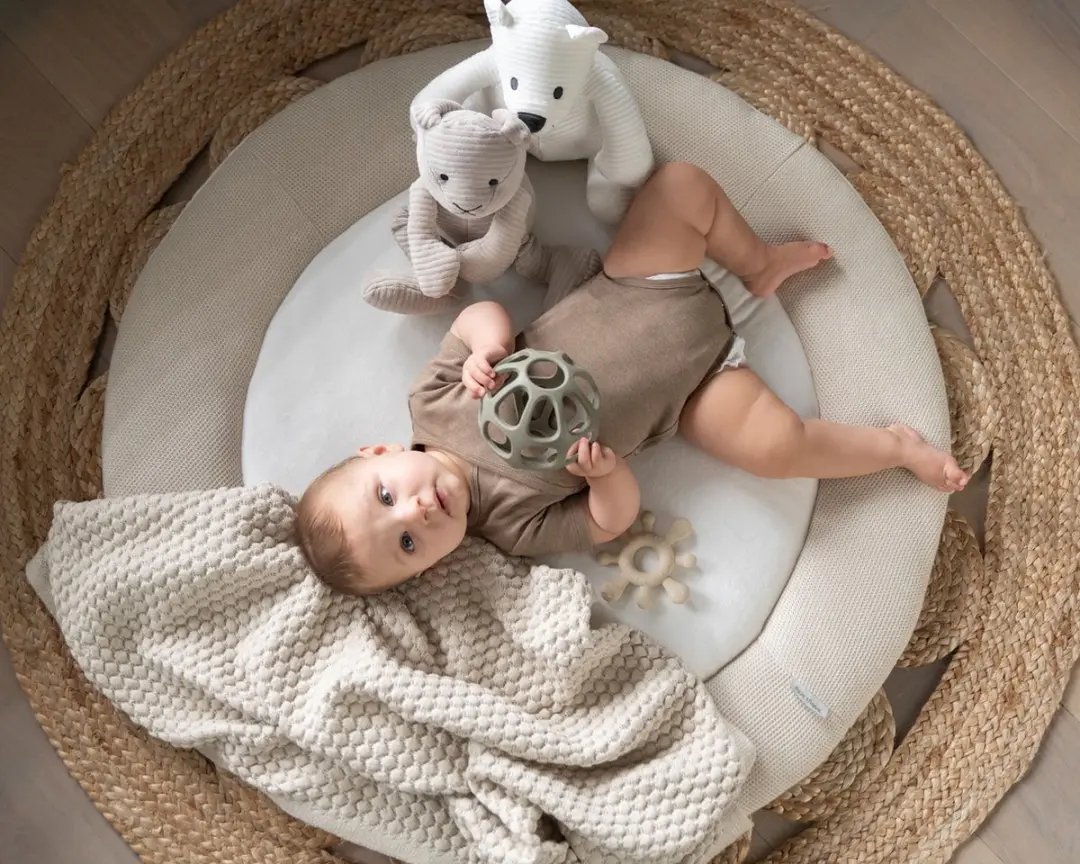Baby's Only Gebreide Wiegdeken Sky-Chunky 70x95cm - Oud Roze