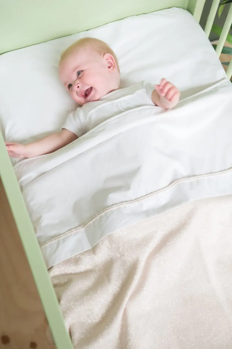 Baby's Only Wiegdeken Sparkle 70x95cm - 2.5 TOG - Zilver-Roze