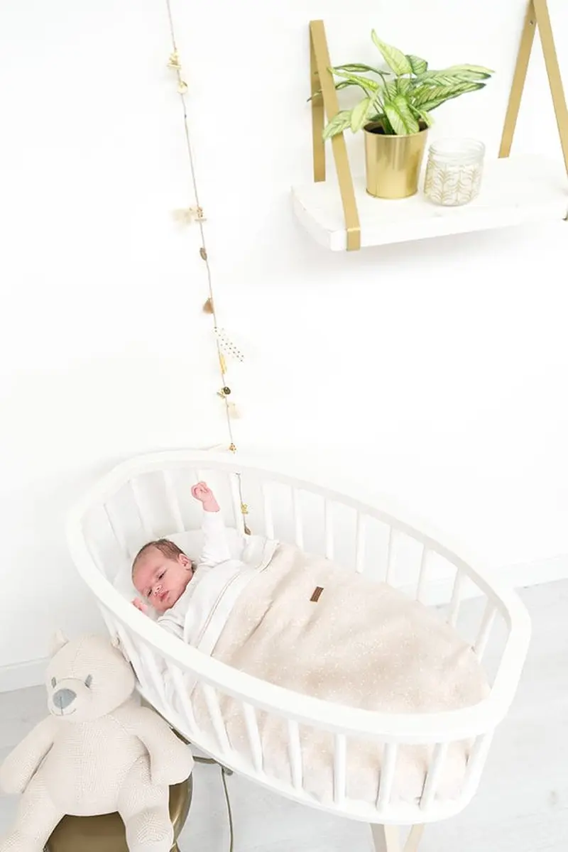 Baby's Only Wiegdeken Sparkle 70x95cm - 2.5 TOG - Zilver-Roze