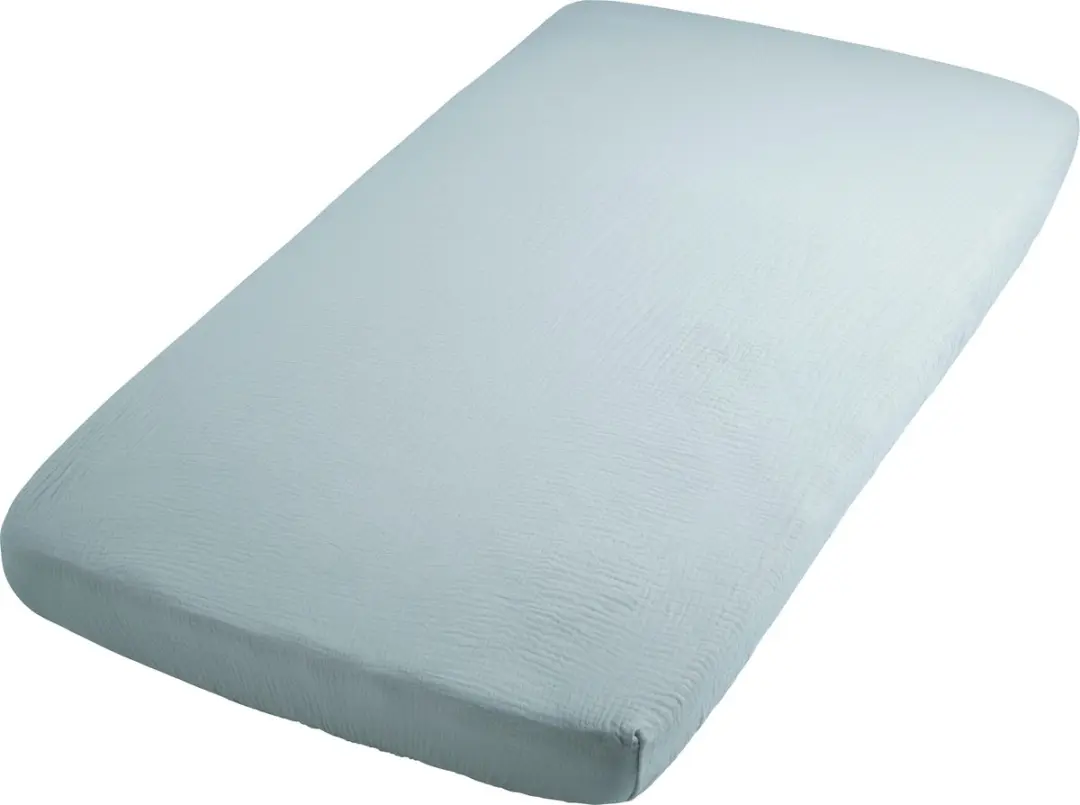 Baby's Only Fresh ECO Hoeslaken Wieg Misty Blue 40x80cm