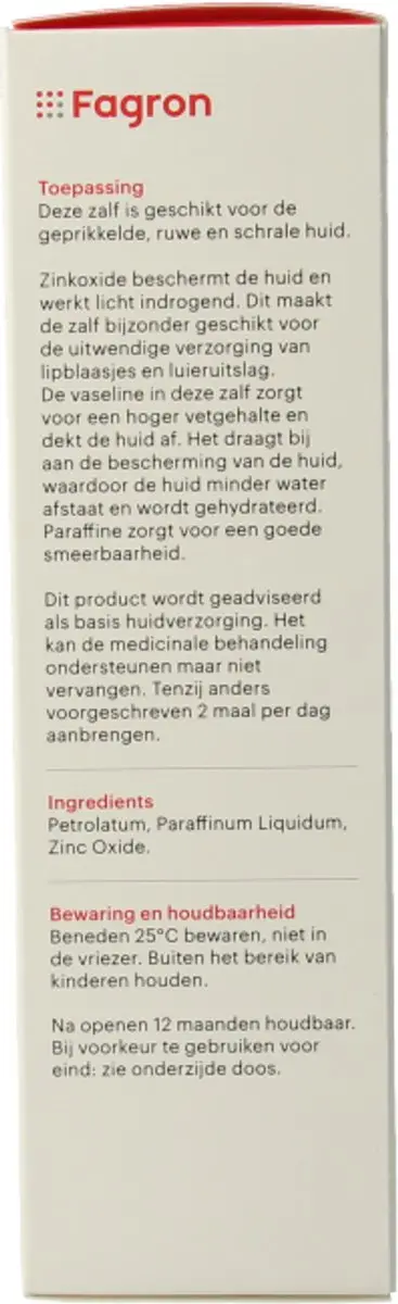 Fagron Zinkoxidezalf 10% 100g