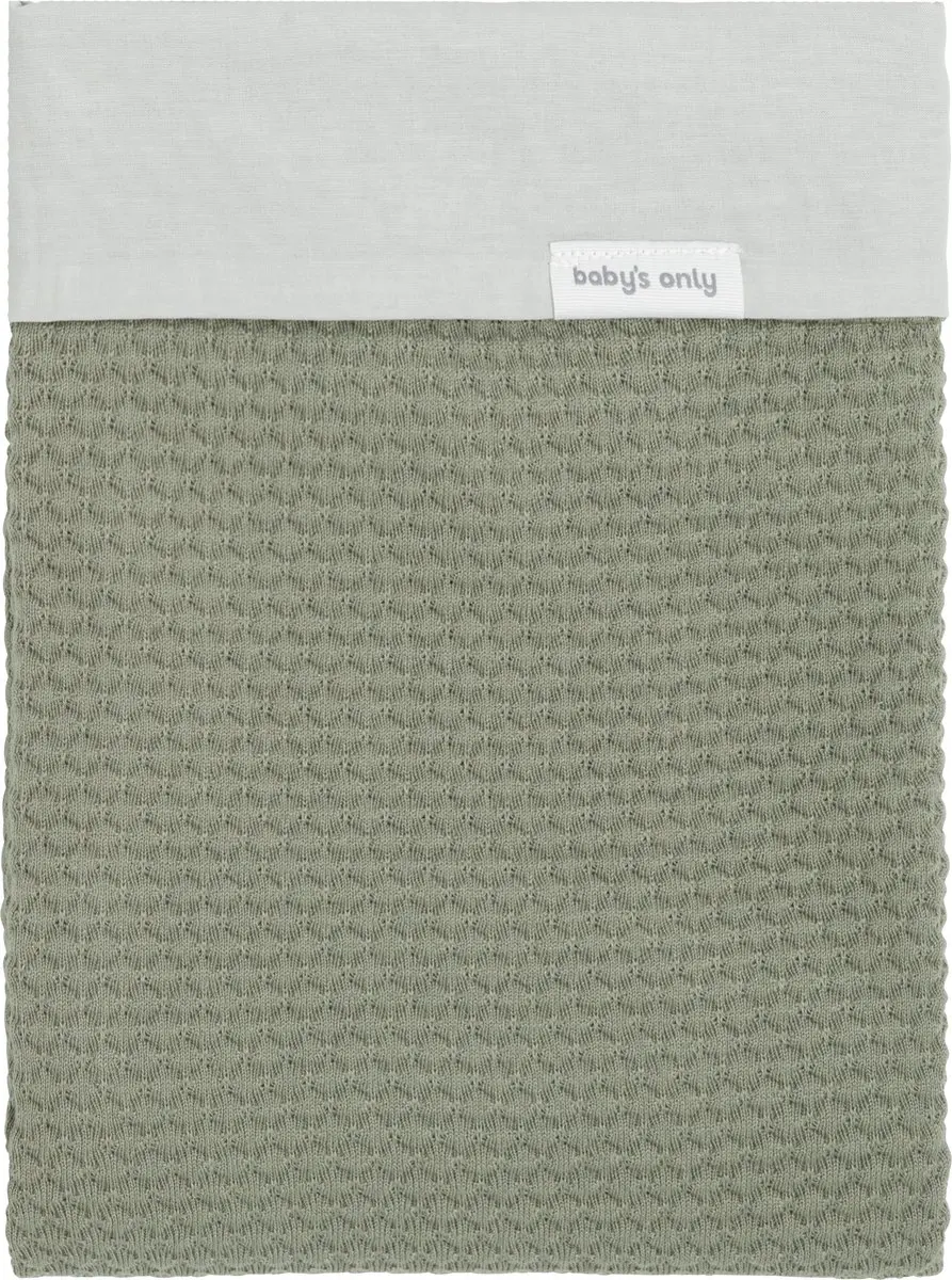 Baby's Only Gebreid Dekbedovertrek Ledikant Urban Green 100x135cm