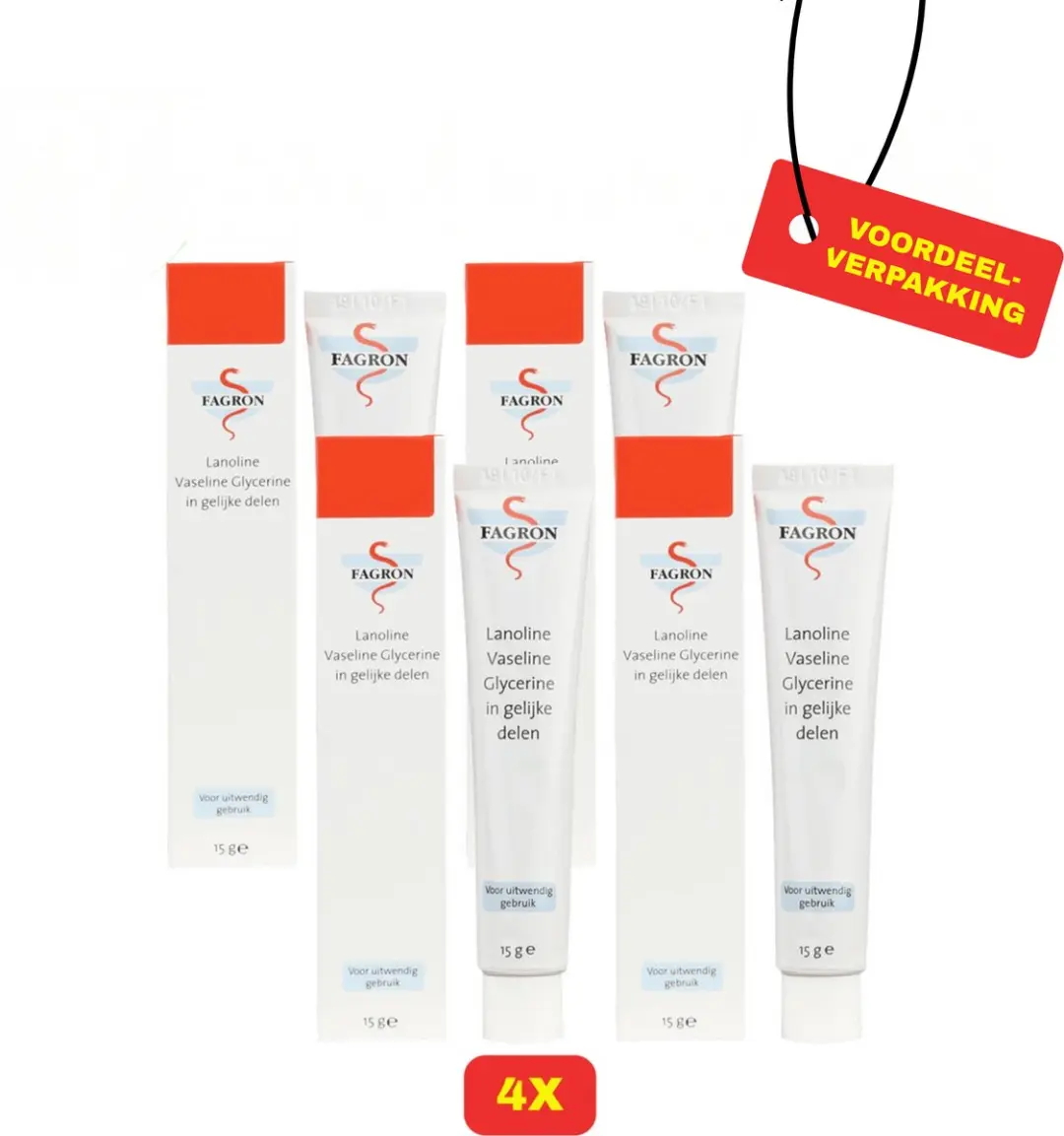 Fagron Lanoline Vaseline Glycerine 4x15ml