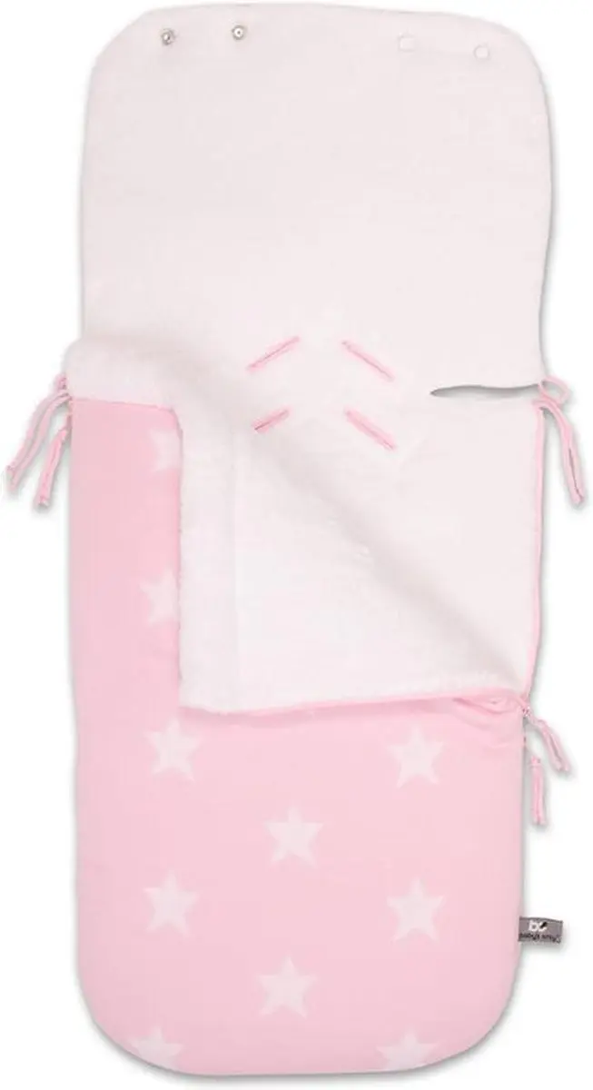 Baby's Only Voetenzak autostoel 0+ Star - Baby Roze/Wit