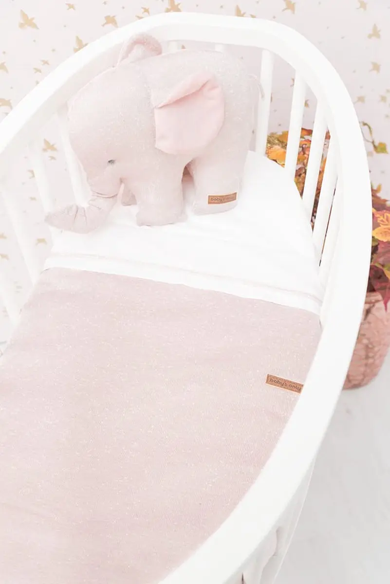 Baby's Only Gebreide Wiegdeken Sparkle 1.4 TOG - 70x95cm - Goud-Ivoor Mêlee