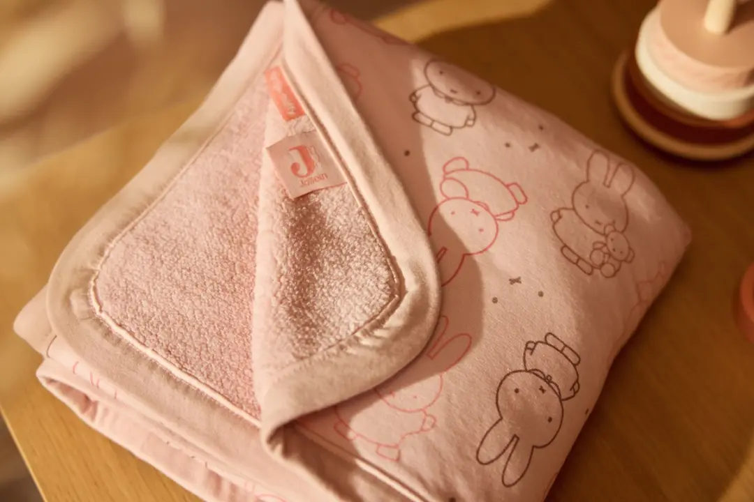 Jollein Miffy Moments Baby Deken Wieg 75x100cm - Silk Rose