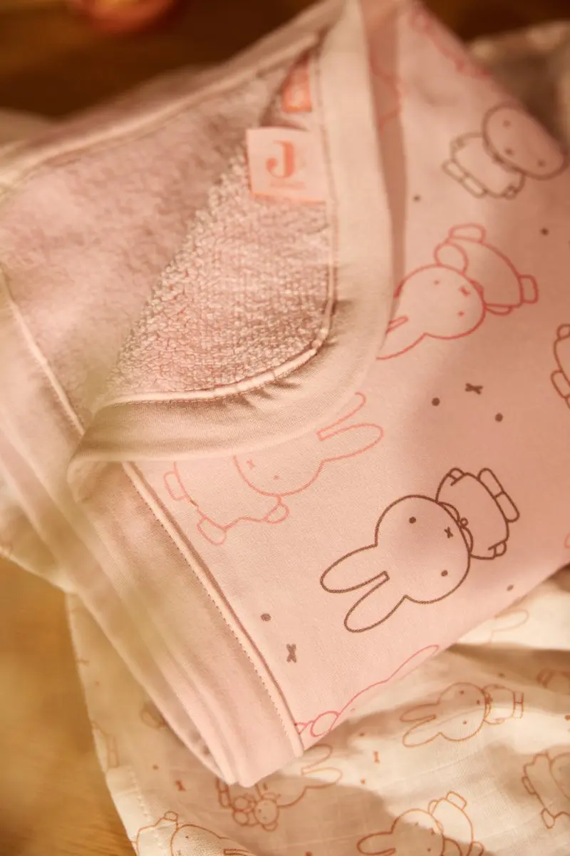 Jollein Miffy Moments Baby Deken Wieg 75x100cm - Silk Rose
