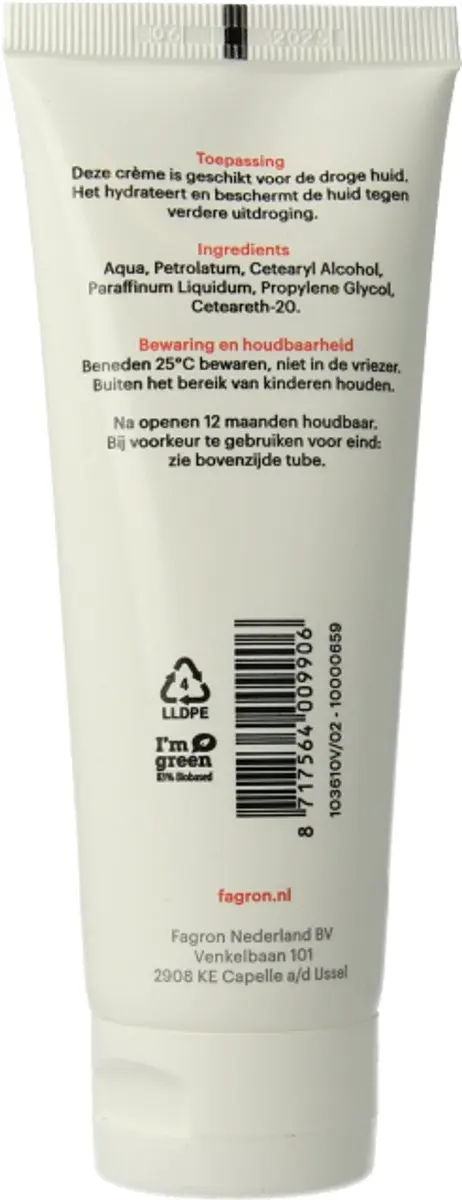Fagron Vaseline Cetomacrogolcreme FNA Tube 100g