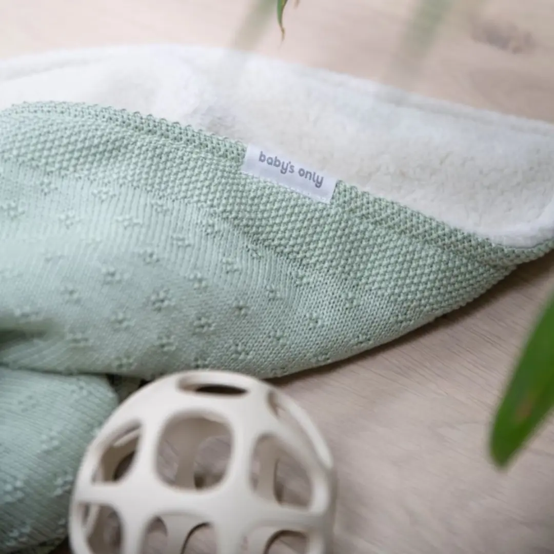 Baby's Only Teddy Mood Ledikantdeken 100x135cm - Laurel Green