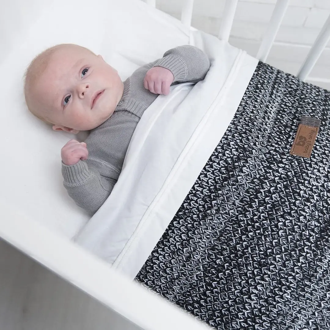 Baby's Only Wiegdeken River Oker/Grijs Mêlee - 70x95
